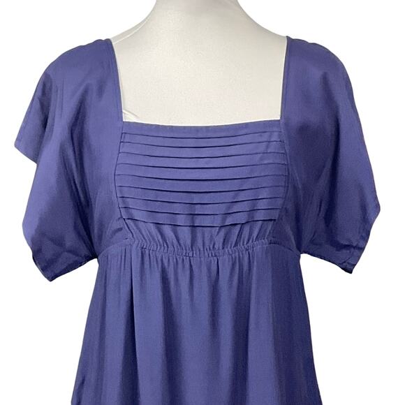 MAEVE Anthropologie Dress Alyssum Dk Blue Med Boho Cottagecore Peasant Festival - Picture 4 of 15